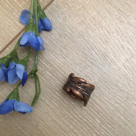 Boho Copper Toned Gypsy Wraparound Leaf Ring Lucky Brand - Picture 4 of 11